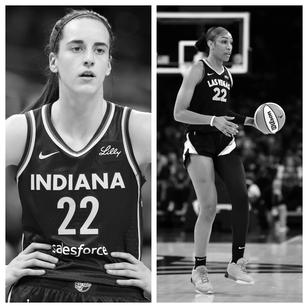 A'ja Wilson vs Caitlin Clark