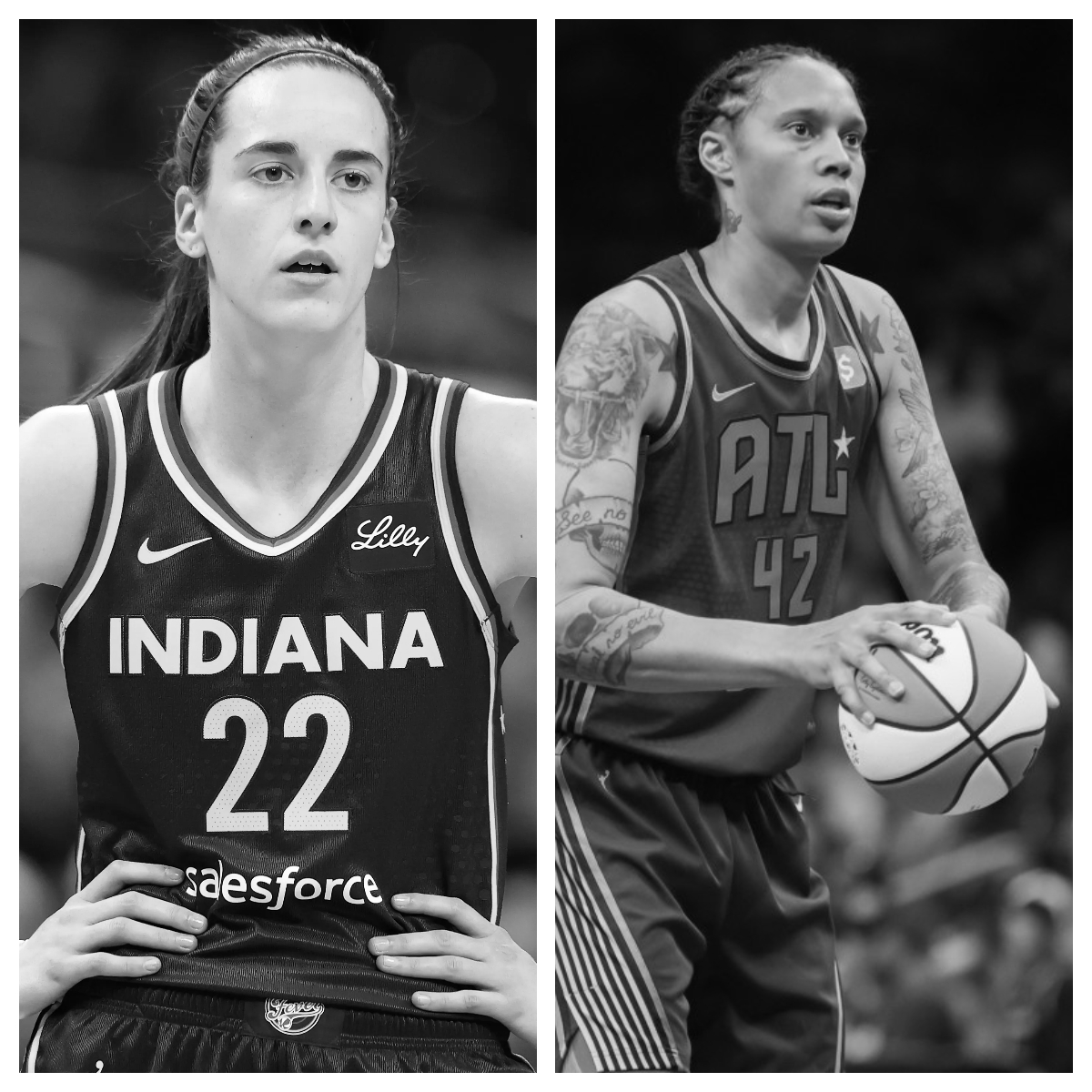 Brittney Griner vs Caitlin Clark