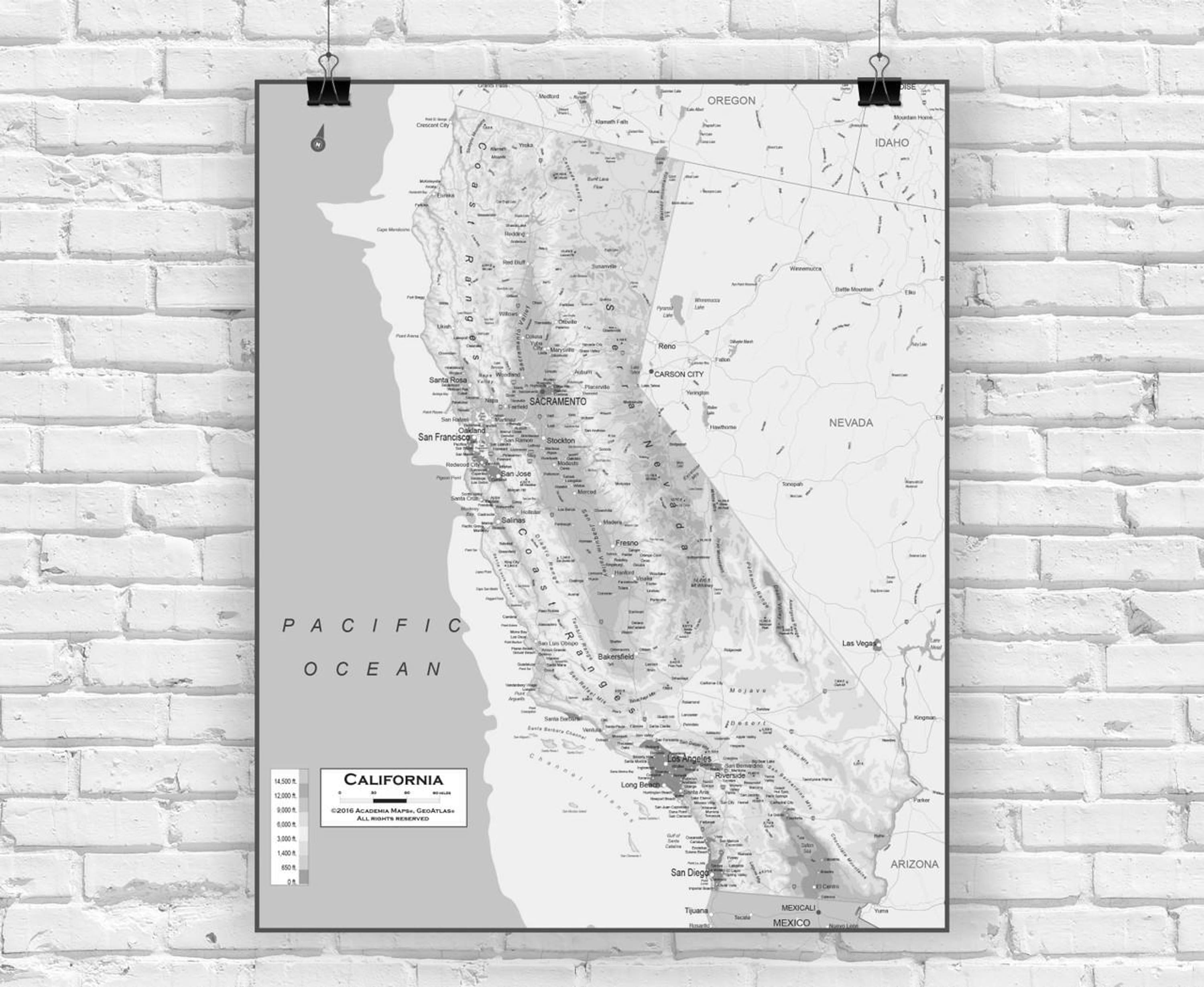 Best Waterproof California Maps
